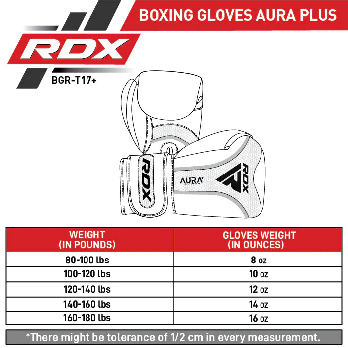 RDX BOXING GLOVES AURA PLUS T-17