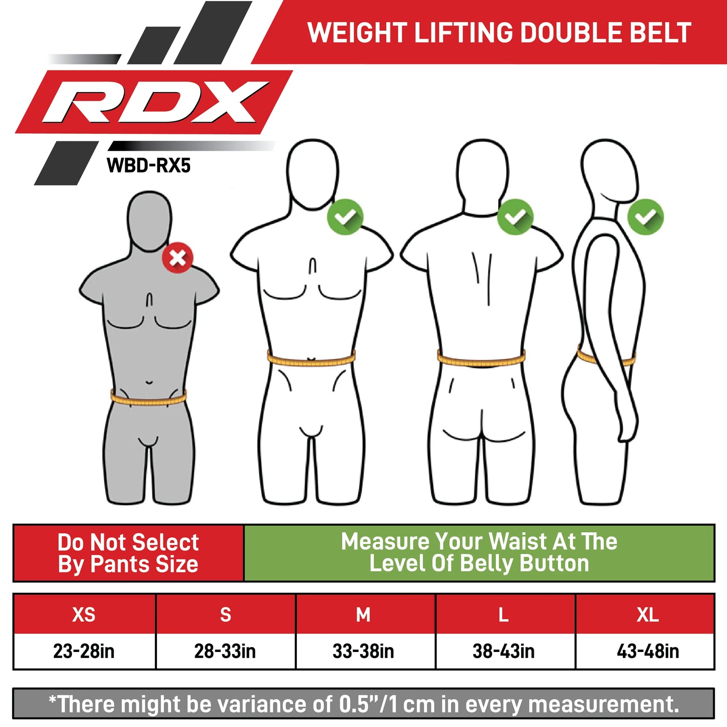 RDX RX4 Weightlifting Belt