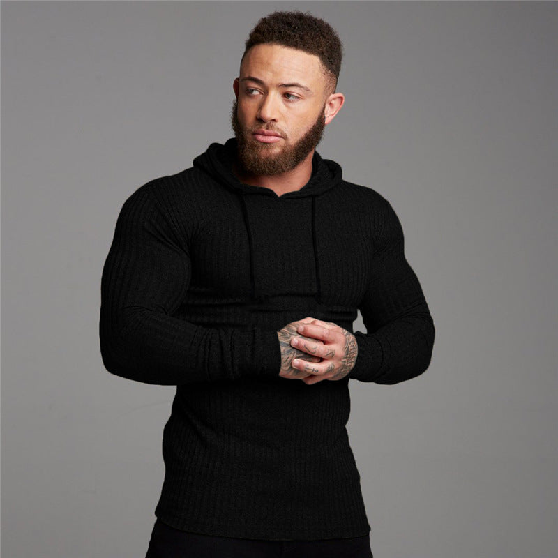 Pullover Fitness Hooded Training Bottoming Shirt