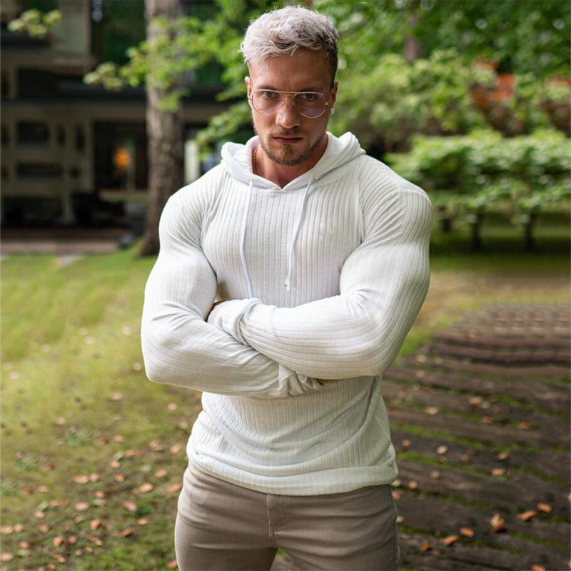 Pullover Fitness Hooded Training Bottoming Shirt