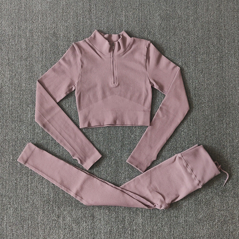 Short-sleeved Shorts, Bra, Yoga Wear, Fitness Pants Suit