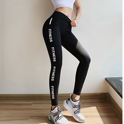 Pink Hip Up Fitness Pants Women 4 Way Stretchy Sport Tights legging Anti sweat High Waist Yoga pants Gym Athletic Leggings