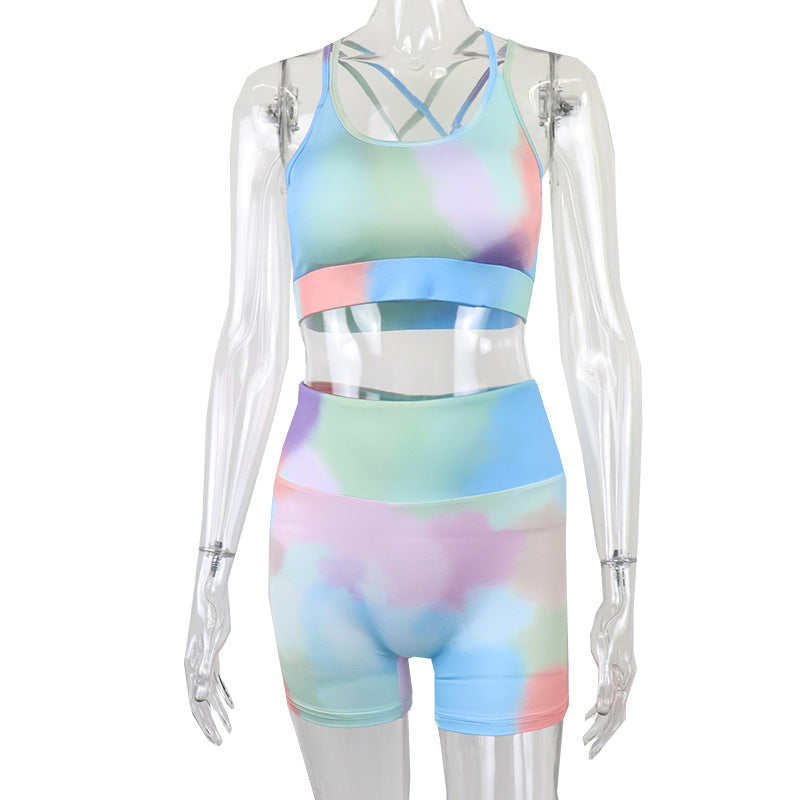 Short Vest Sports Hip-lifting Yoga Outfit