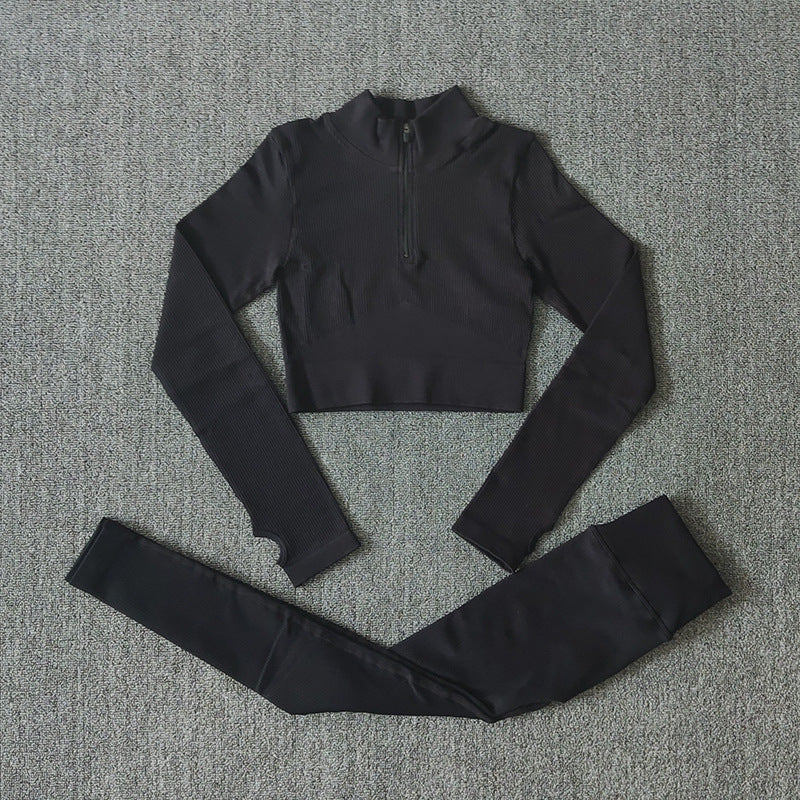 Short-sleeved Shorts, Bra, Yoga Wear, Fitness Pants Suit