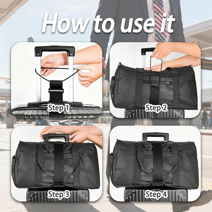 Luggage Straps for Suitcases，Multi-Use Strong Adjustable Luggage Connector Straps, Durable, Waterproof, Bungee Straps，Travel Suitcase Essential Travel Essentials (Blue 2PCS)