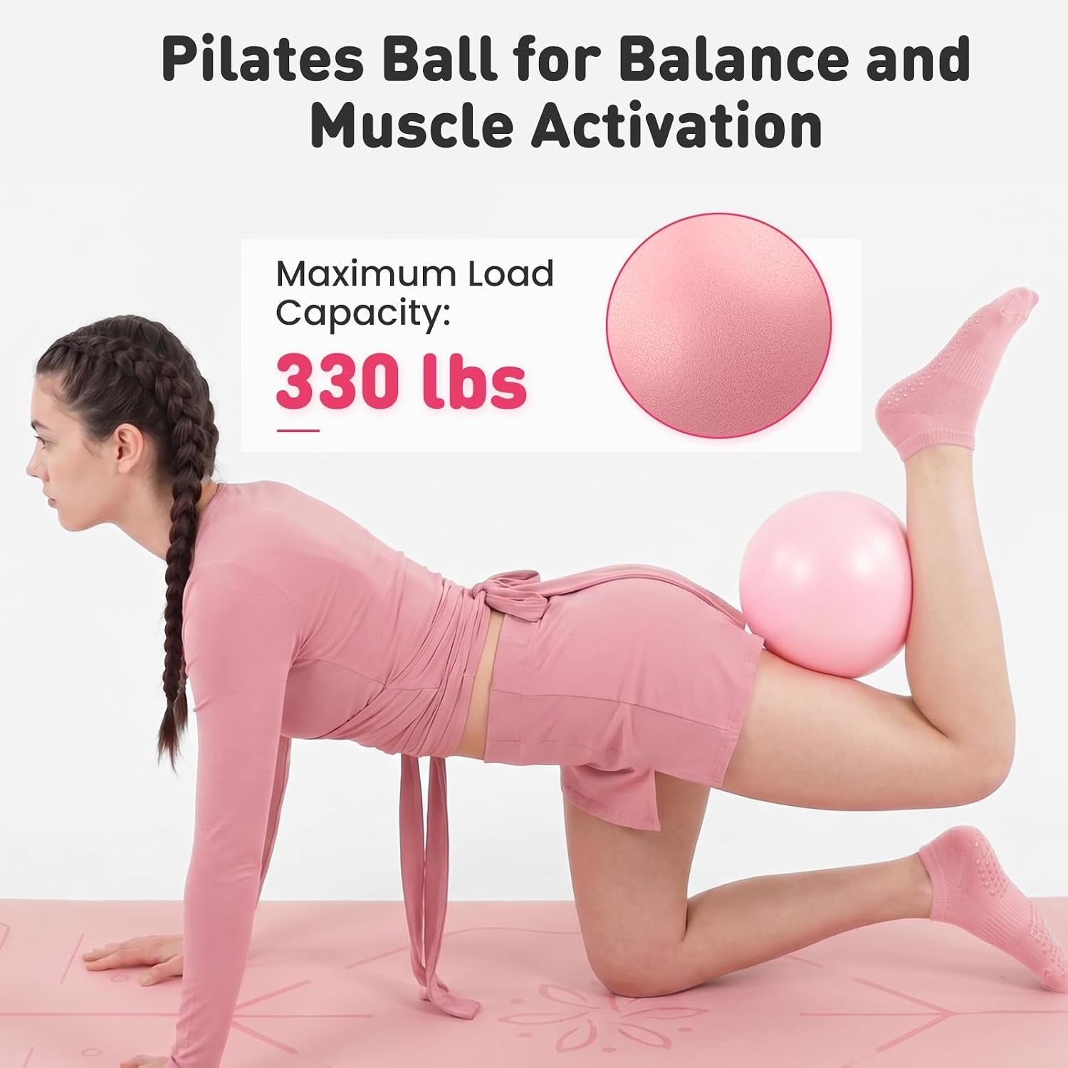 Pilates Kit, Complete Home Pilates Equipment Set with Bar Kit