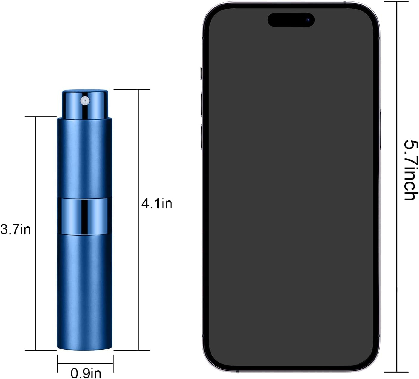 4PCS 8ML Refillable Perfume Atomizer Travel, Portable Mini Pocket Perfume Atomizer Bottle Spray for Women Mens Small Mister Spray Bottle for Travel Accessories