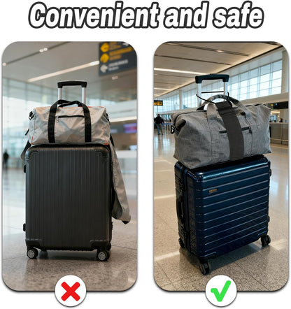 Luggage Straps for Suitcases，Multi-Use Strong Adjustable Luggage Connector Straps, Durable, Waterproof, Bungee Straps，Travel Suitcase Essential Travel Essentials (Blue 2PCS)