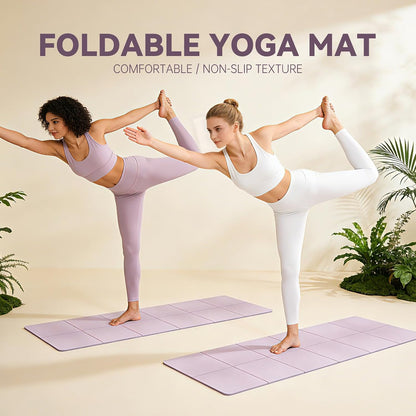 Foldable Yoga Mat Thick Non-Slip Exercise Mat