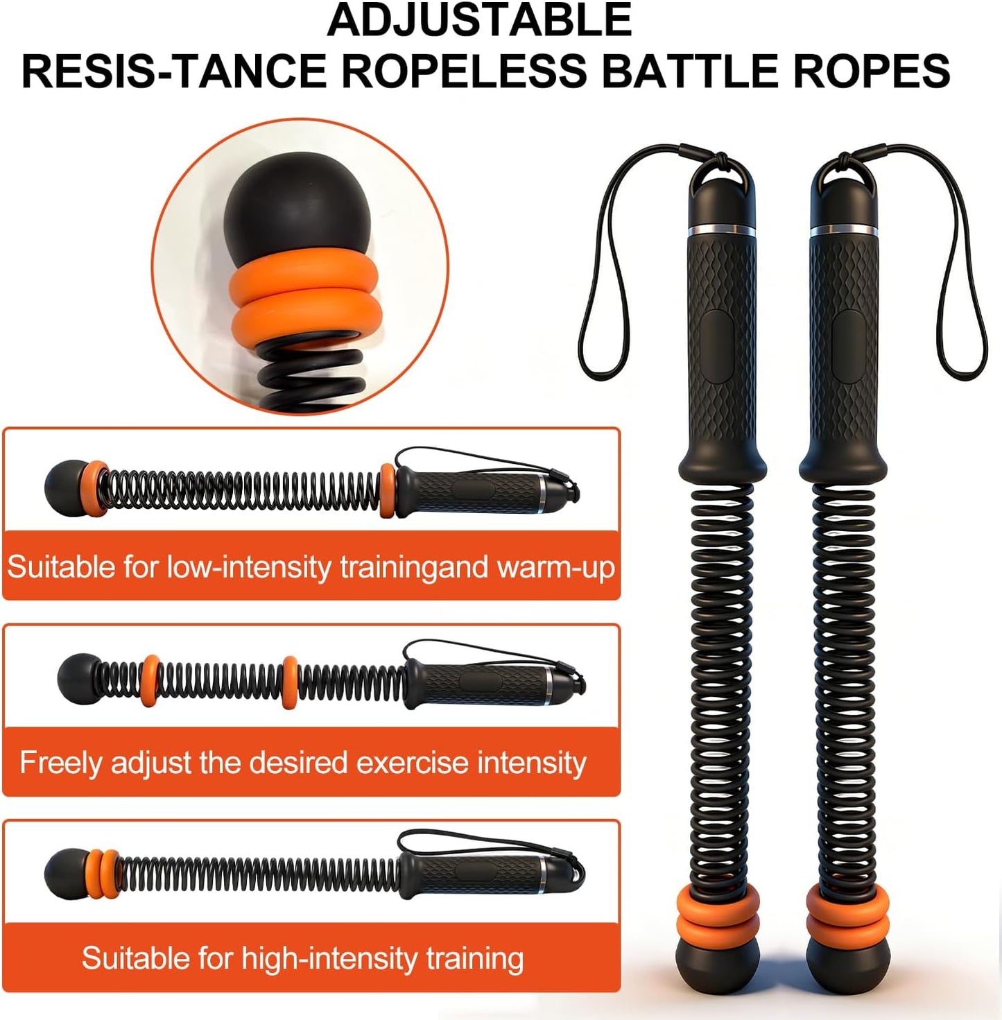 Ropeless Battle Ropes for Men & Women