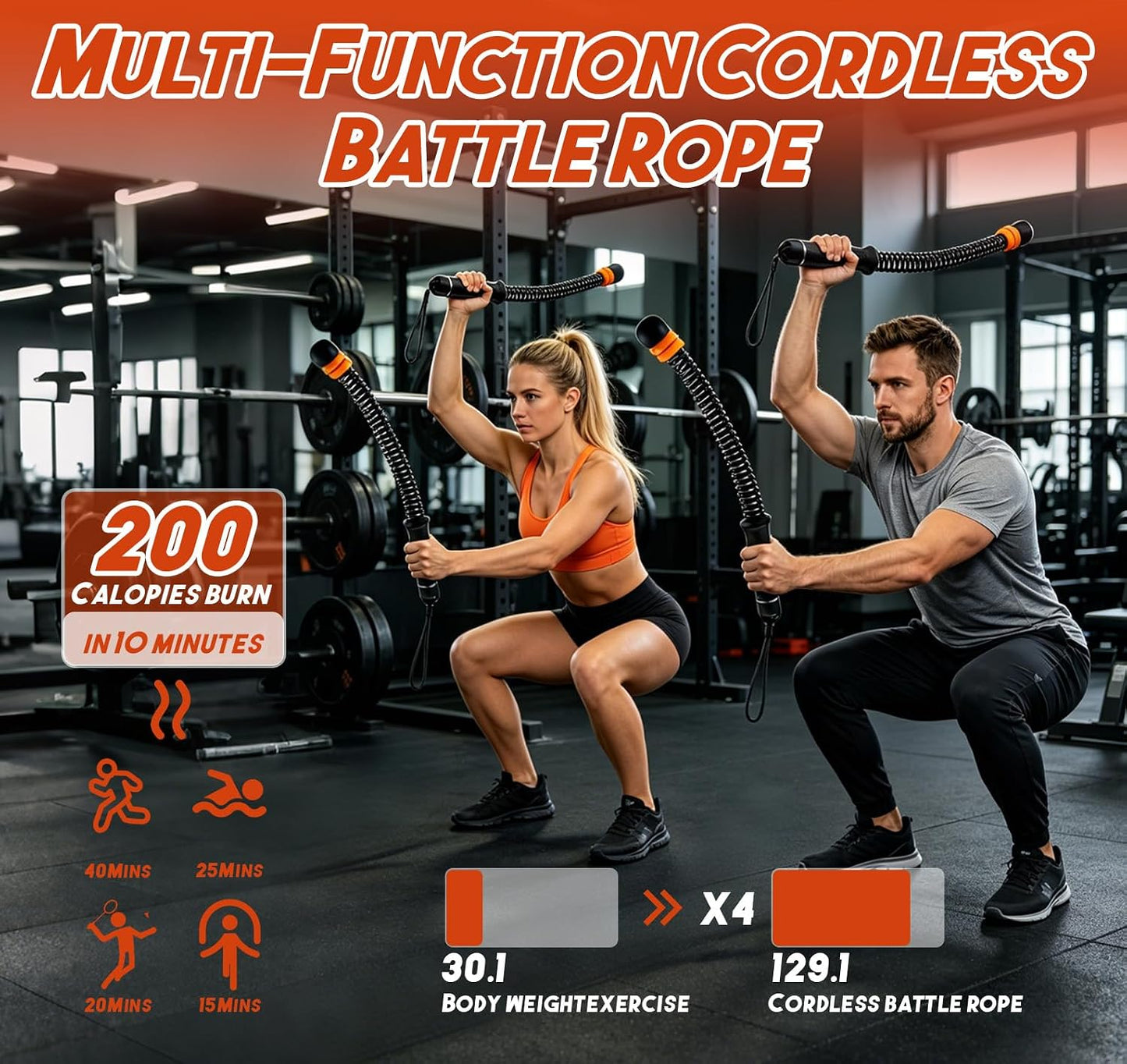 Ropeless Battle Ropes for Men & Women