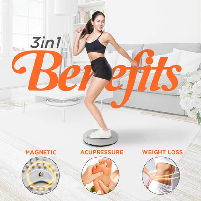 Yes4All Ab Twister Board, 15 Inch XXL, Waist Twisting Disc,Twisting Stepper for Aerobic Exercise, Full Body Toning Workout, Noise-Free, 2Pcs in a Box