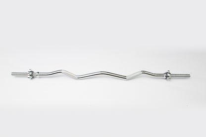 Chrome Spin-Lock Curl Bar w/ Spin-Lock Collars