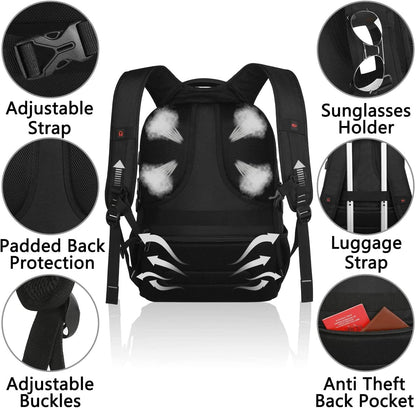Lunch Bag Backpack, Insulated Cooler Lunch Box Backpack, Extra Large Travel Laptop Backpack TSA Friendly RFID Computer College Bag for Women Men Fits 17.3 Inch Laptop
