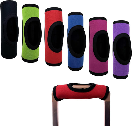 6 Pack Multi Color Luggage Handle Wrap, Luggage Handle Wraps for Suitcase, Luggage Tags Identifiers with Hollow Design for Travel Accessories