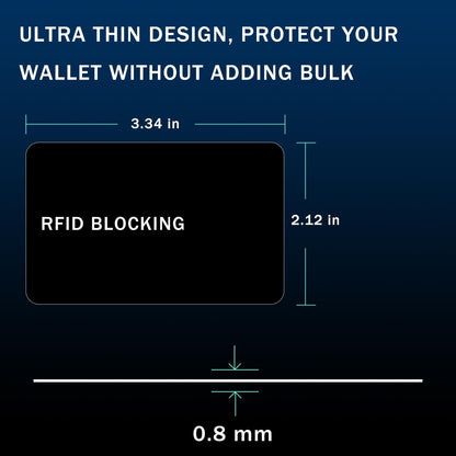 5 Pack RFID Blocking Card Contactless NFC Credit Card ID Protection Safe Bank Card Passport Entire Wallet Purse Shield Protector Blocker Guard (Pack of 5, Black)