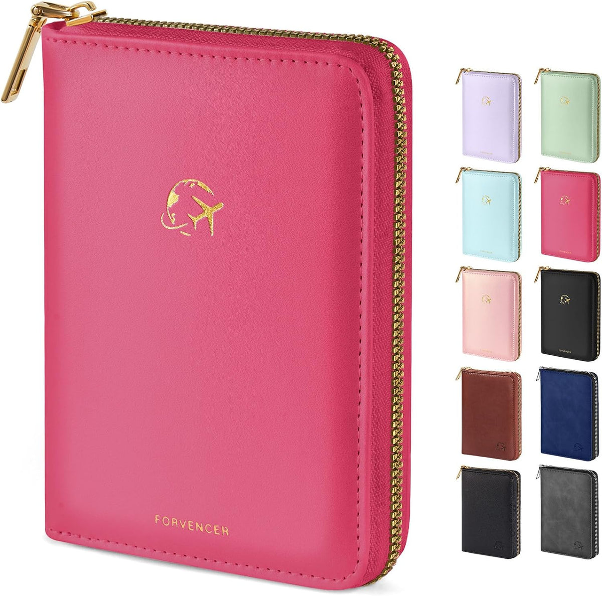 Safe Zipper Passport Holder Cover, Passport Wallet for Travel