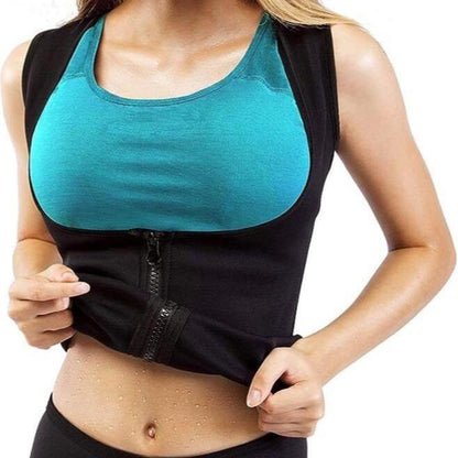 Women'S Fitness Sauna Waist Trainer Vest for Waist Trimming Workouts Gym