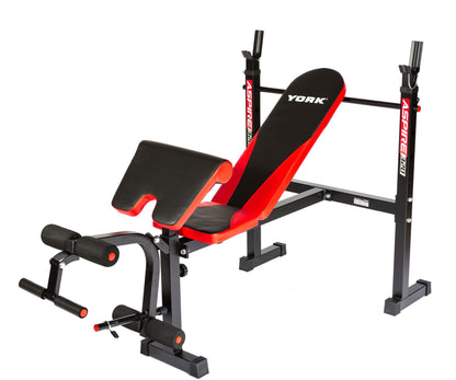 YORK Aspire 320 Multi Purpose Flat to Incline Bench with Arm/Leg Curl