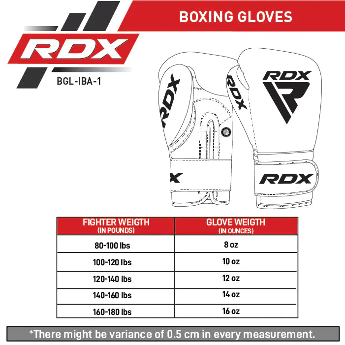 RDX IBA Boxing Gloves for Amateur Competitions Red