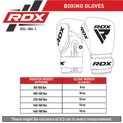 RDX IBA Boxing Gloves for Amateur Competitions Red