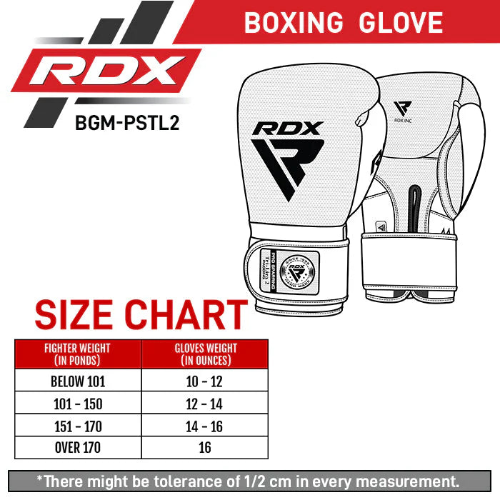 RDX L2 Mark Pro Sparring Boxing Gloves Hook and loop Black / Golden