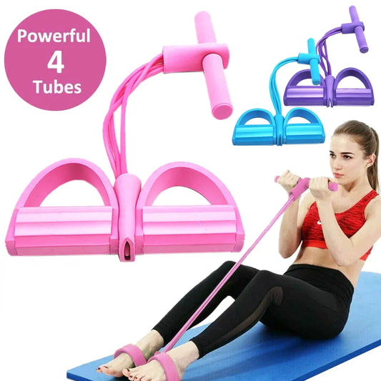 4 Resistanc Elastic Pull Ropes Exerciser Rower Belly Resistance Band Home Gym Sport Training Elastic Bands for Fitness Equipment