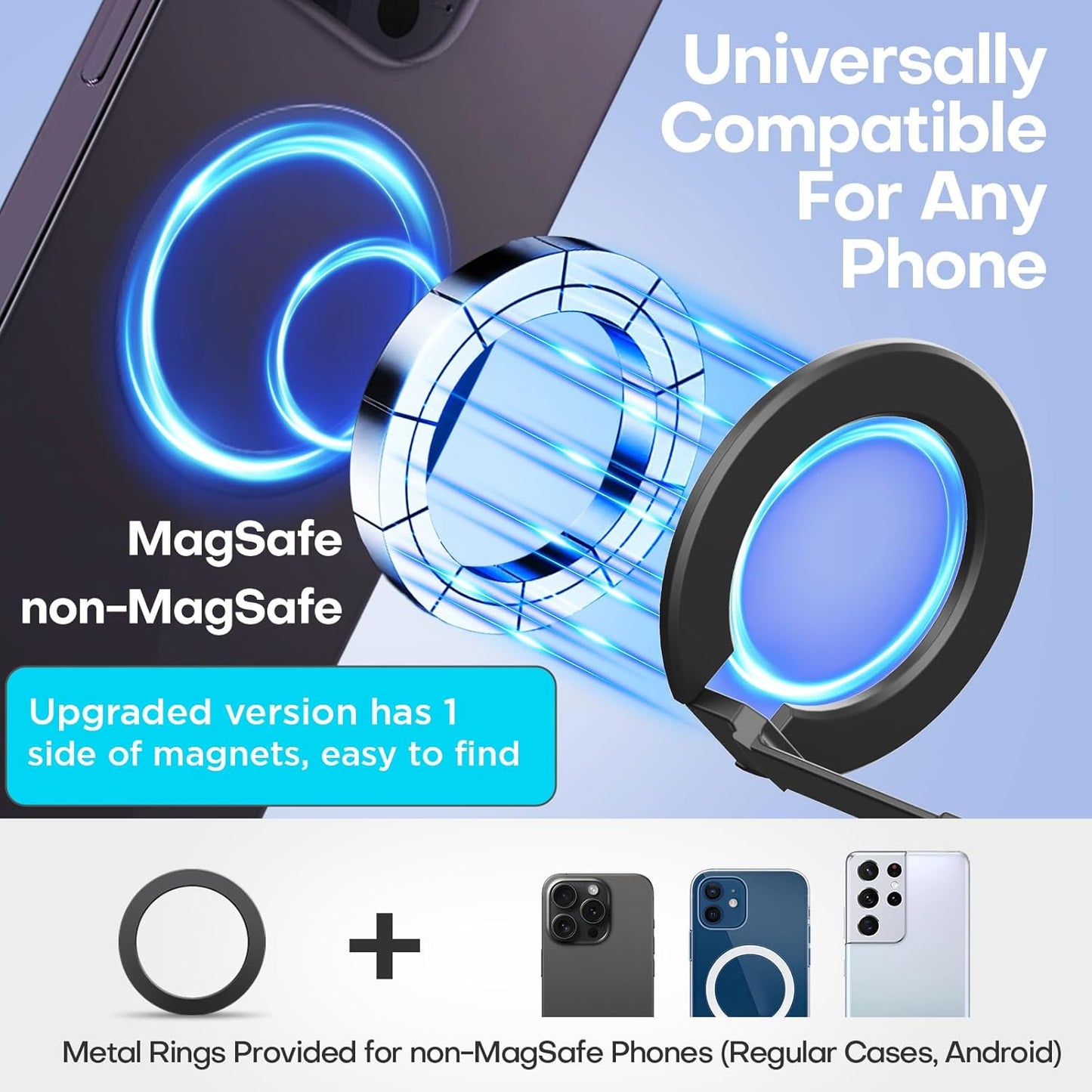 Mini Universal in Flight Airplane Phone Holder, Travel Essentials, Black