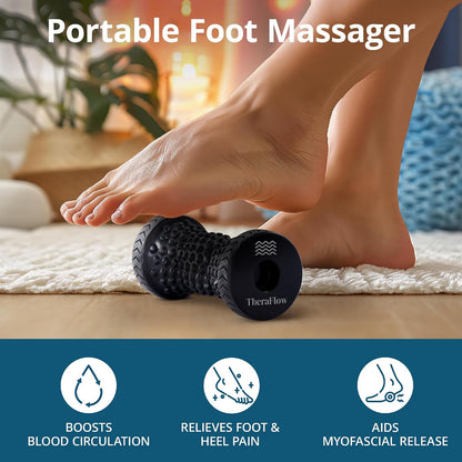 Foot Massager for Plantar Fasciitis Relief - Portable & Lightweight Foot Massager for Neuropathy Pain Relief for Feet, 360° Acupressure Nubs