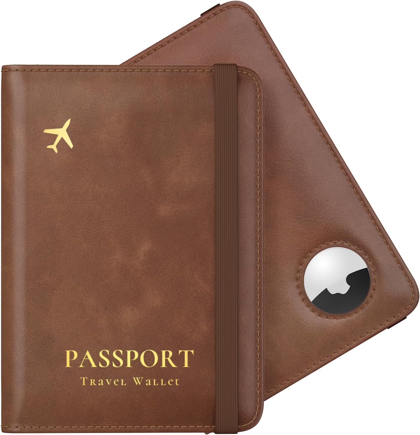 Airtag Passport Holder – Slim RFID Travel Wallet
