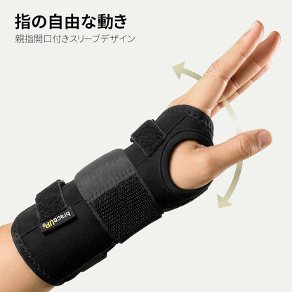 Carpal Tunnel Wrist Brace - Metal Wrist Splint for Hand and Wrist Support, Tendonitis Arthritis Pain Relief