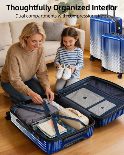 Carry on Luggage 22X14X9 Airline Approved, 20 Inch Expandable Hardside Luggage with Spinner Wheels, Hardshell Small Rolling Suitcase