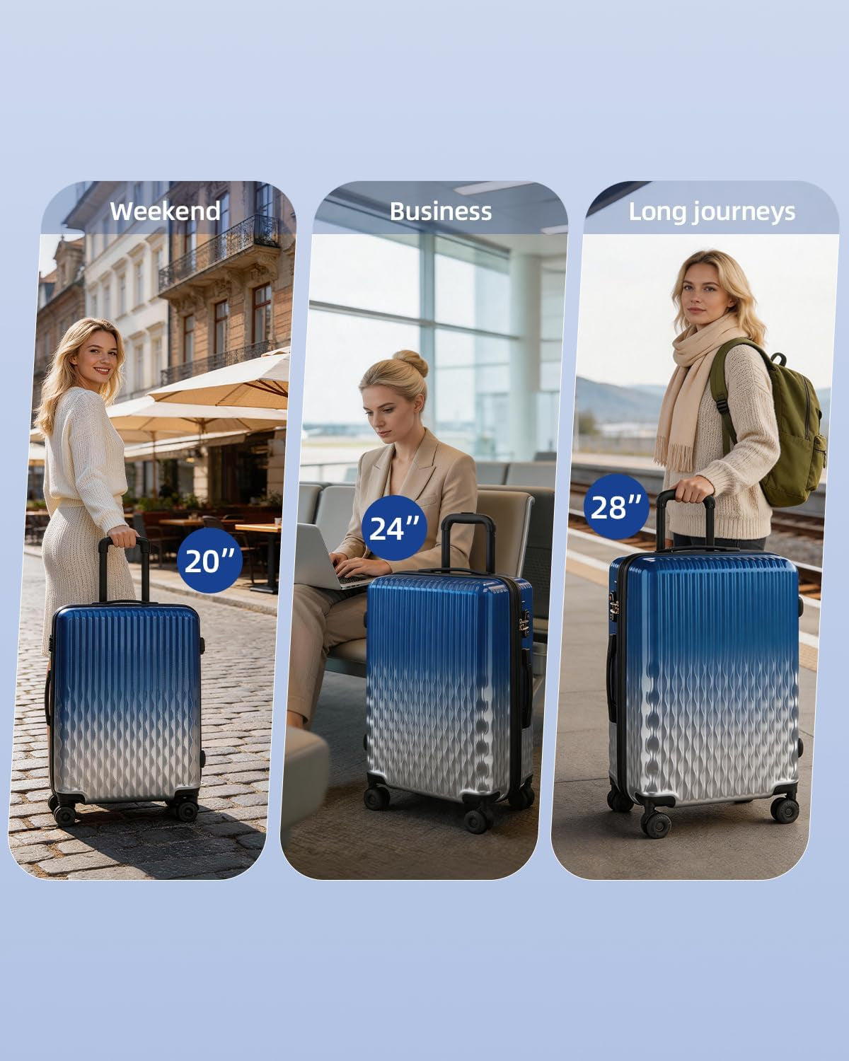 Carry on Luggage 22X14X9 Airline Approved, 20 Inch Expandable Hardside Luggage with Spinner Wheels, Hardshell Small Rolling Suitcase