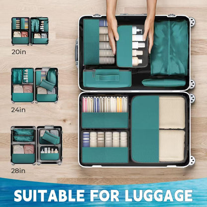 8 Set Packing Cubes for Travel,Luggage Organizers for Travel Accessories