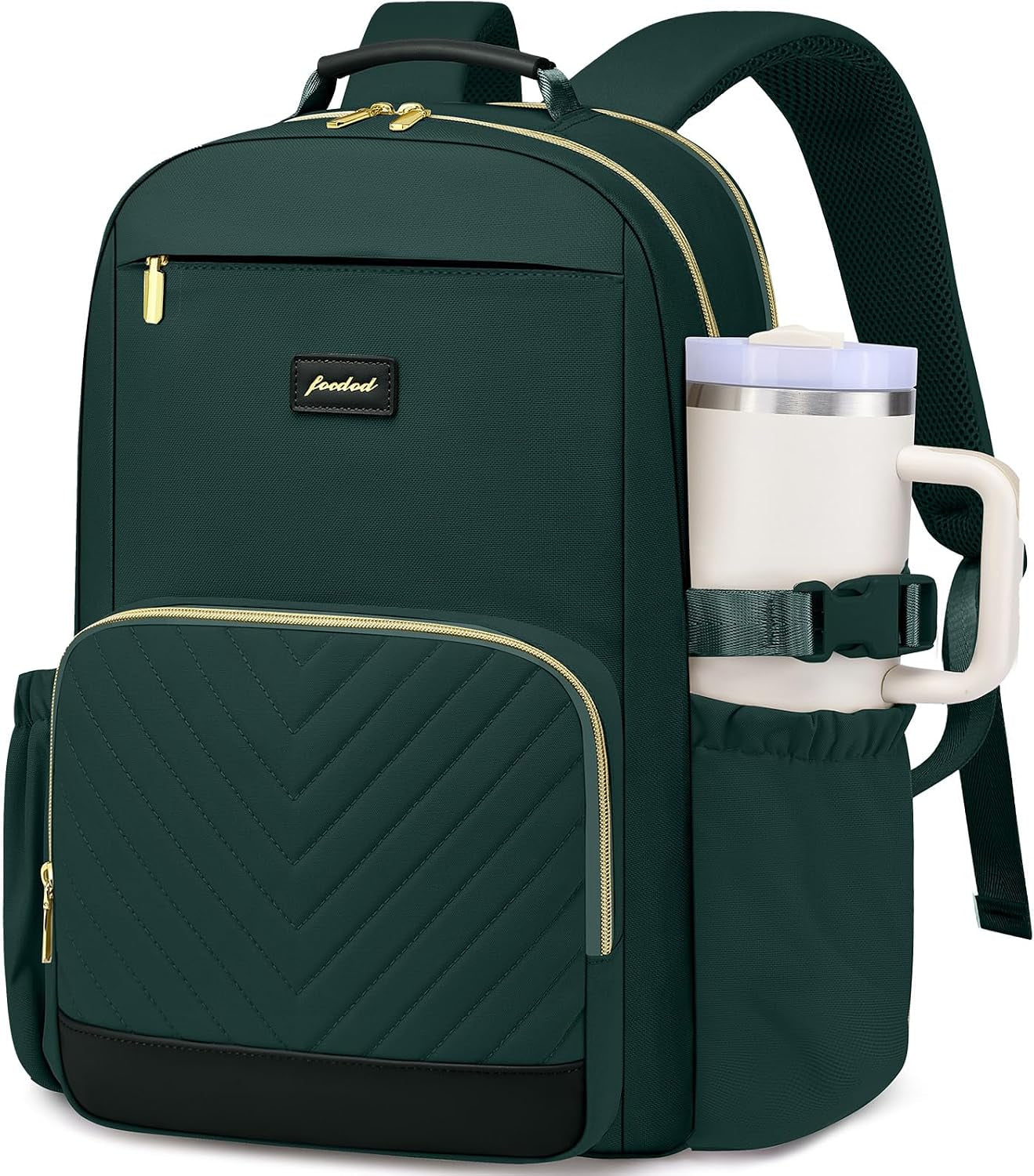 Laptop Backpack for Women Bookbag: 15.6 Inch Work Backpacks with Pouch Pocket for Large Capacity Cup & USB Charger College Book Bag Travel Business Nurse Teacher Bookbags Anti-Theft Back Pack
