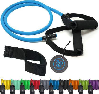 Resistance Bands Set for Men, Women, Exercise & Workout. Fitness Bands for Leg & Bicep Work. Workout Bands for Working Out. Stretch Bands for Physical Therapy. Strength Bands. Elastic Weight Training.