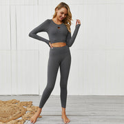 Yoga tight long sleeve suit