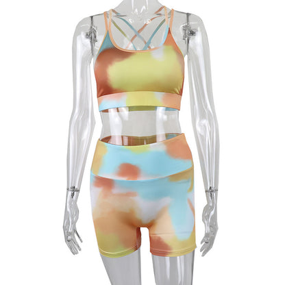 Short Vest Sports Hip-lifting Yoga Outfit
