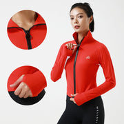 Stand-up Collar Workout Clothes Jacket Long-sleeved Quick-drying Yoga Exercise