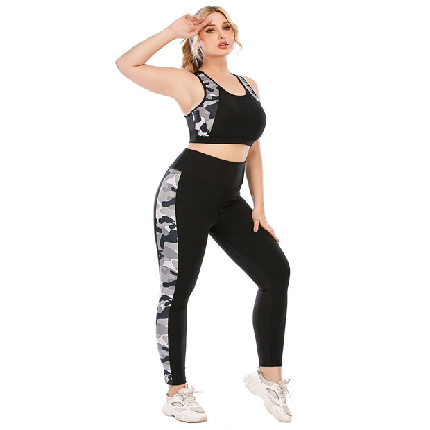 Workout Clothes Suit Plus Size Yoga Clothes Tight-Fitting