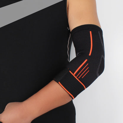 Sports Elbow Guard Outdoor Sports Pressure Lengthened Arm Protector Wicking Breathable Straps Knitted Elbow Pads Sets Sports Elbow Guard