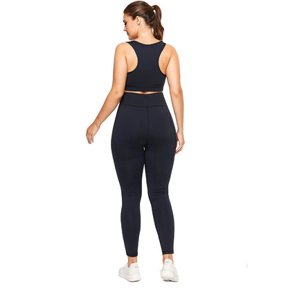 Summer Plus Size Women's Stitching Sports Fitness Yoga Clothes