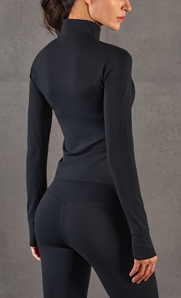 Support Sports Jacket Zip Cardigan Stand Collar Slim Fit Workout