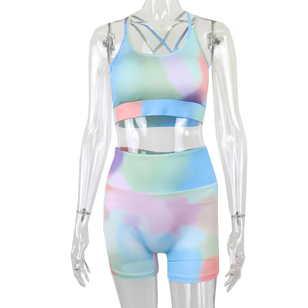 Short Vest Sports Hip-lifting Yoga Outfit
