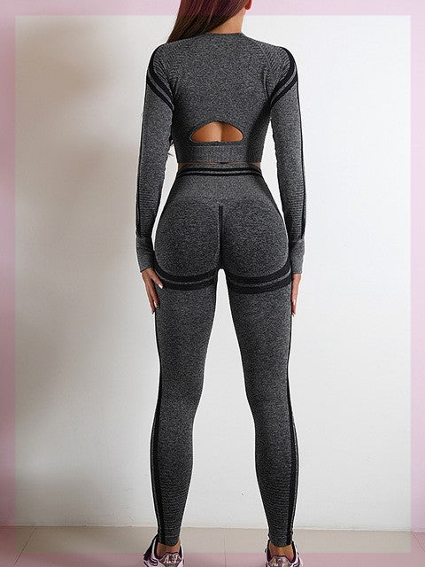 Seamless Sports Set For Women Workout Outfit Booty Yoga Pant