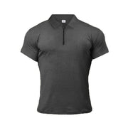 Summer Lapels Short Sleeve Fitness T-shirt Sports Polo Shirts