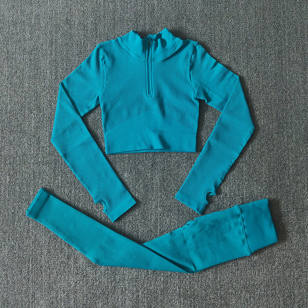 Short-sleeved Shorts, Bra, Yoga Wear, Fitness Pants Suit