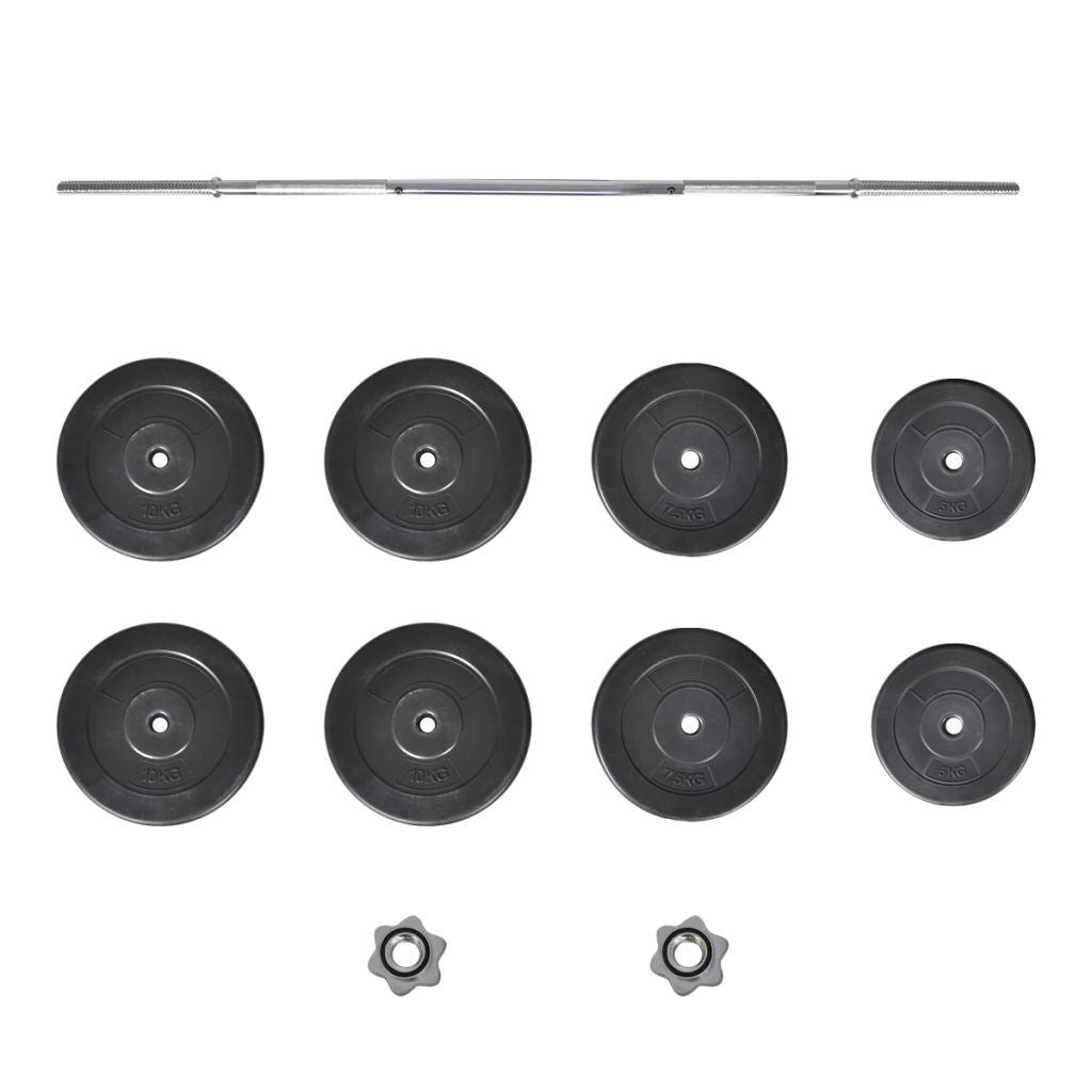 Barbell with Plates Set 132 lb