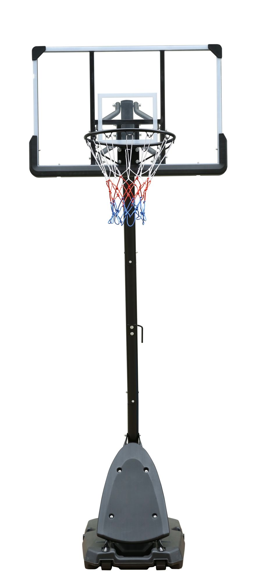 Use for Outdoor Height Adjustable 7.5 to 10ft Basketball Hoop 44 Inch Backboard Portable Basketball Goal System with Stable Base and Wheels