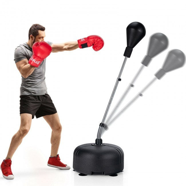 Adults Hand-Eye Coordination Ability Adjustable Height Boxing Punching Bag Stand Set